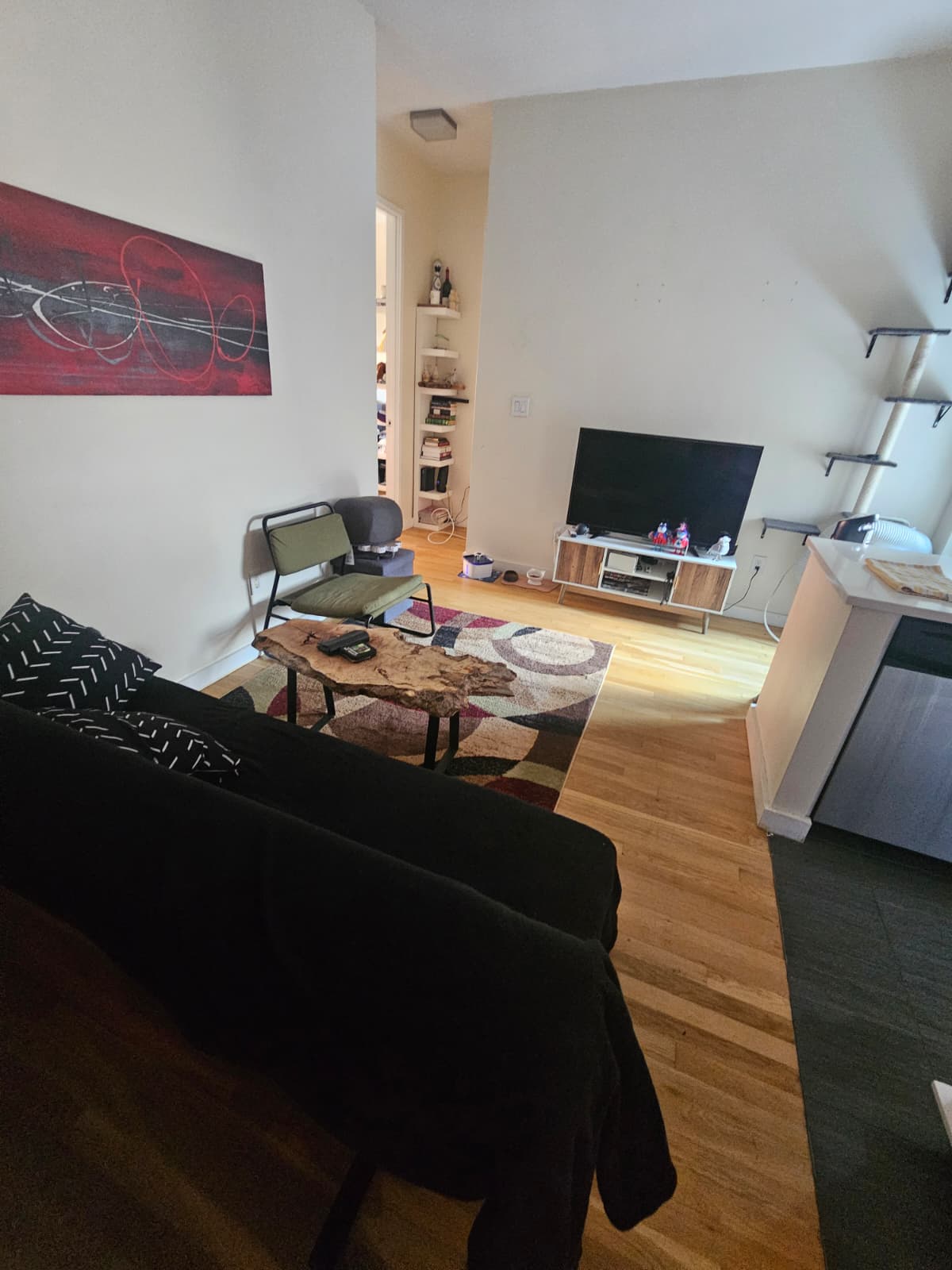 Sala de estar con luz natural